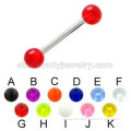 Acrylic barbell body jewelry